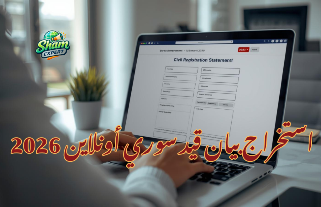 استخراج بيان قيد سوري أونلاين 2026