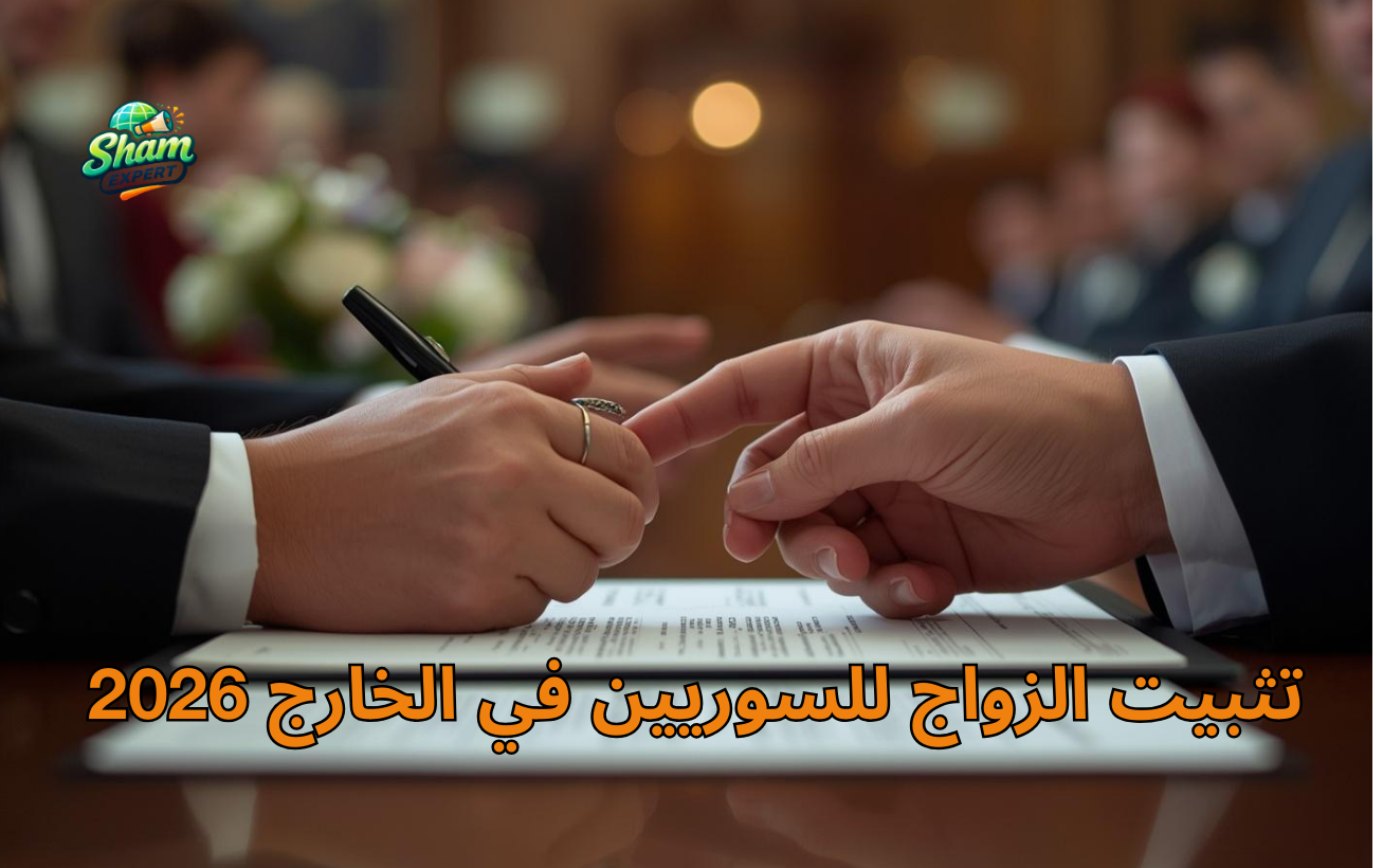 تثبيت الزواج للسوريين في الخارج 2026