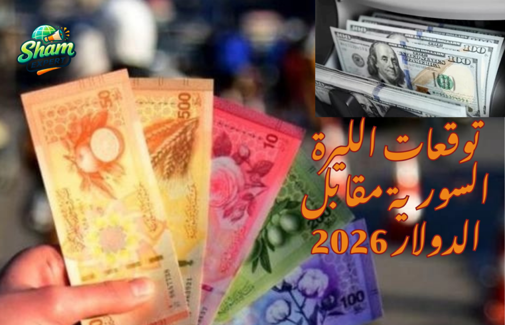 توقعات الليرة السورية مقابل الدولار 2026