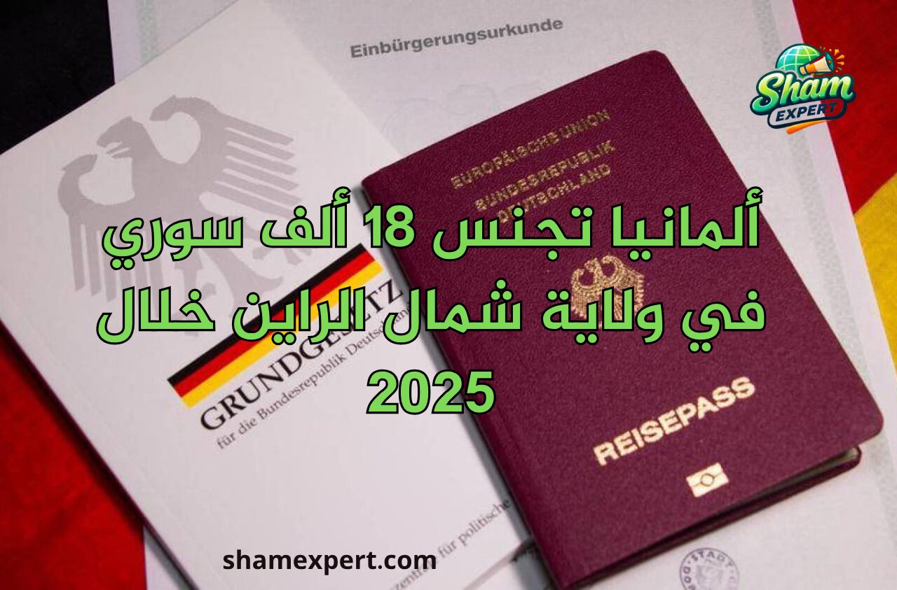 ألمانيا تجنس 18 ألف سوري في ولاية شمال الراين خلال 2025