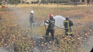 الدفاع المدني يستجيب لـ 64 حريقاً