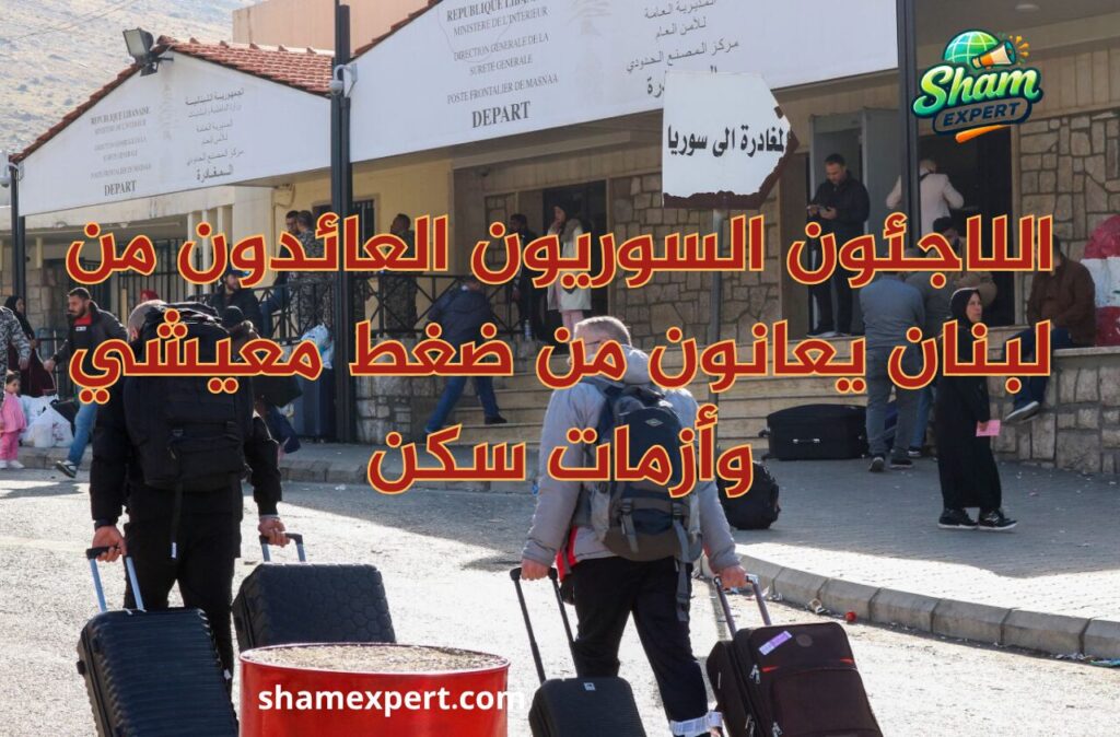 اللاجئون السوريون العائدون من لبنان يعانون من ضغط معيشي وأزمات سكن