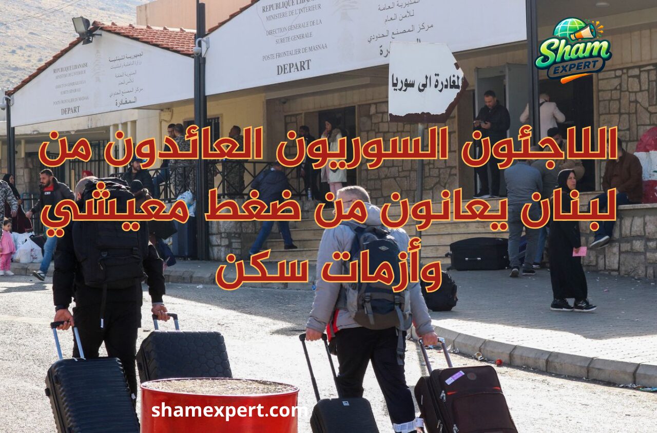 اللاجئون السوريون العائدون من لبنان يعانون من ضغط معيشي وأزمات سكن