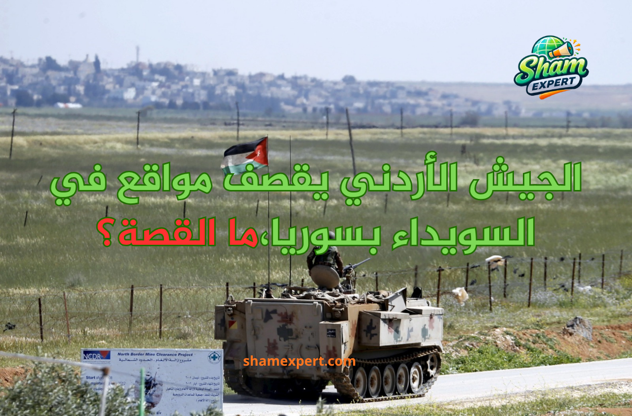 الجيش الأردني يقصف مواقع في السويداء بسوريا