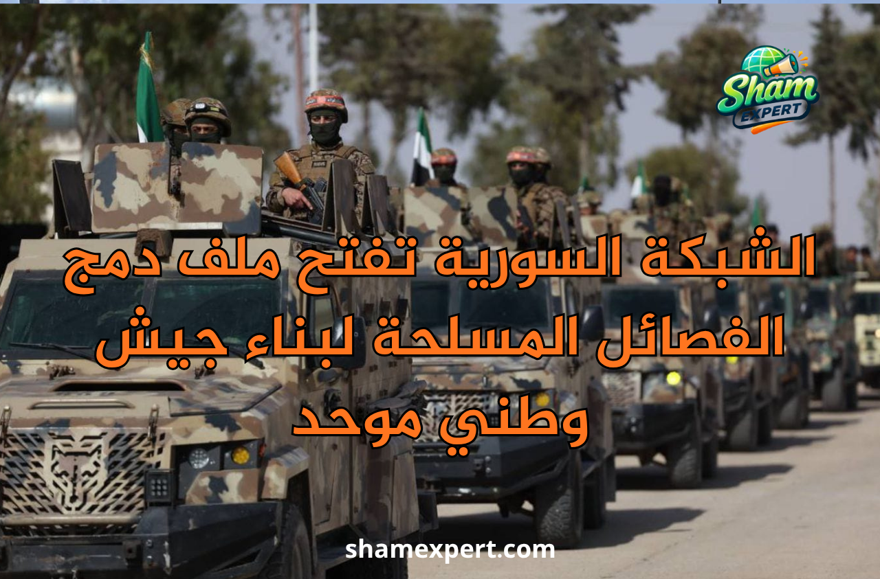 الشبكة السورية تفتح ملف دمج الفصائل المسلحة لبناء جيش وطني موحد