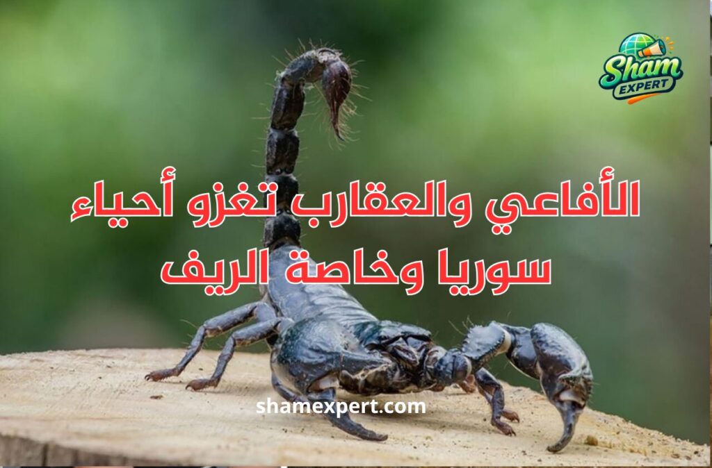 الأفاعي والعقارب تغزو أحياء سوريا وخاصة الريف