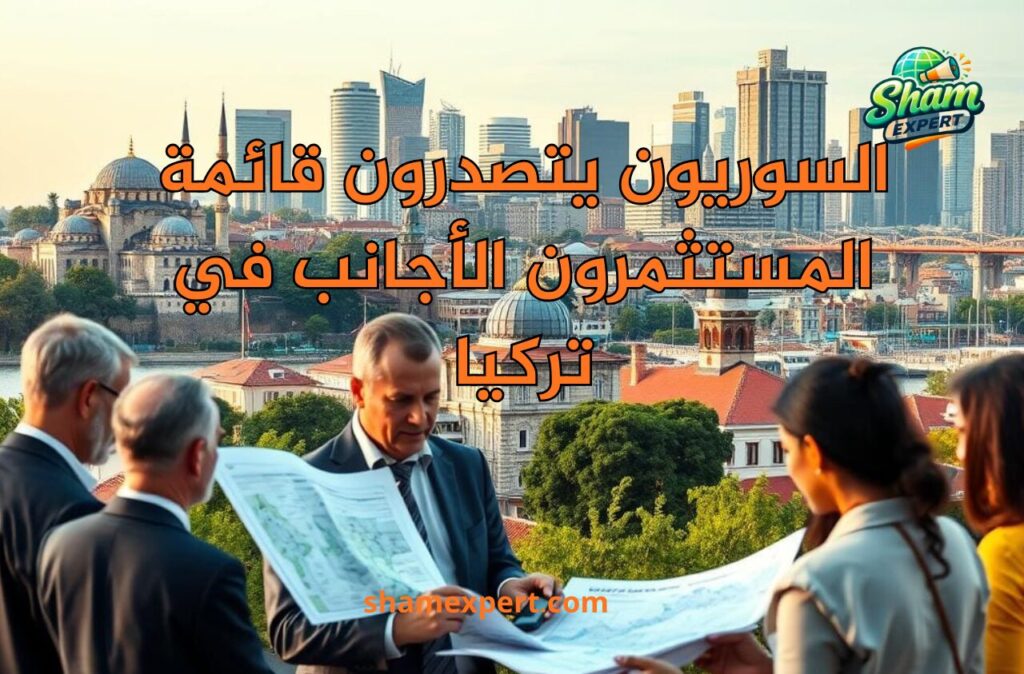السوريون يتصدرون قائمة المستثمرون الأجانب في تركيا