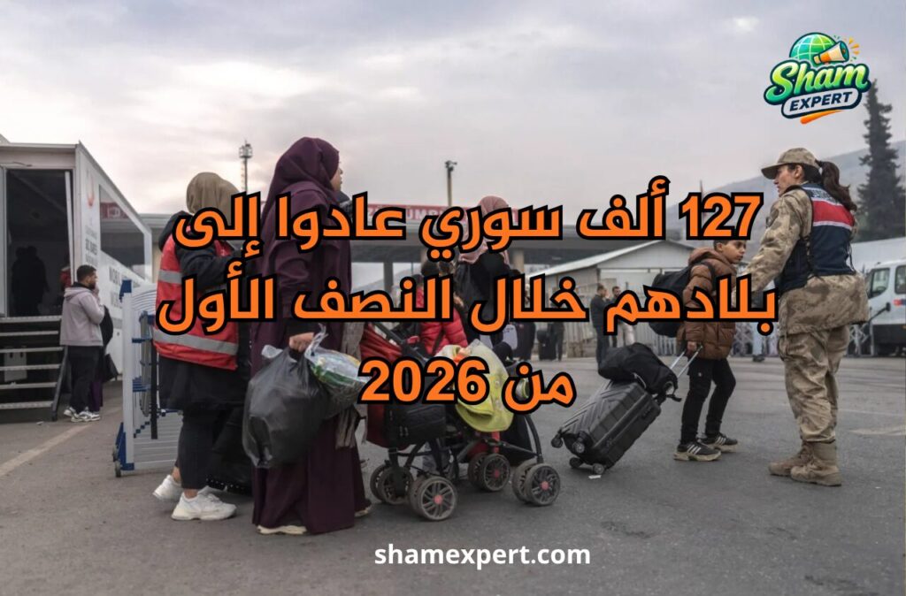 127 ألف سوري عادوا إلى بلادهم خلال النصف الأول من 2026