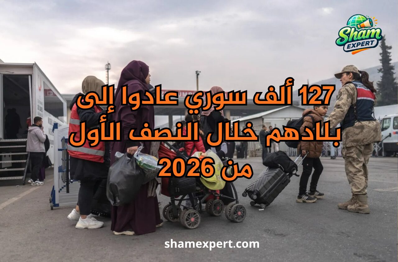 127 ألف سوري عادوا إلى بلادهم خلال النصف الأول من 2026