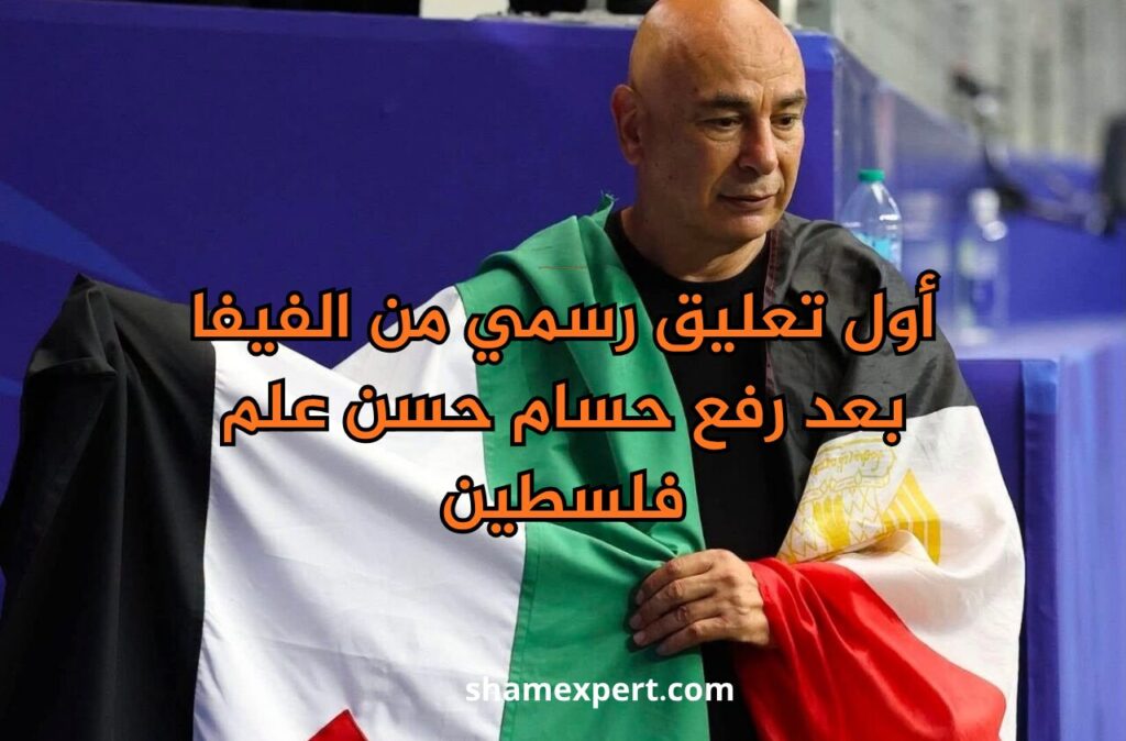 أول تعليق رسمي من الفيفا بعد رفع حسام حسن علم فلسطين