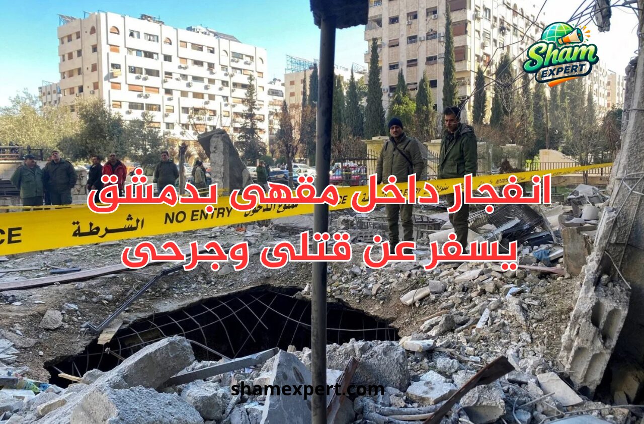 انفجار داخل مقهى بدمشق يسفر عن قتلى وجرحى